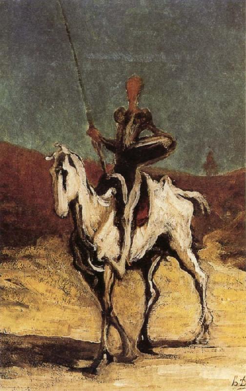 Honore Daumier Don Quixote Norge oil painting art